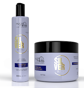 Kit Shampoo Silver Blond (300ml) Nutriminas e Máscara Silver Blond (300gr) Nutriminas ( Consulte Disponibilidade de Estoque  )